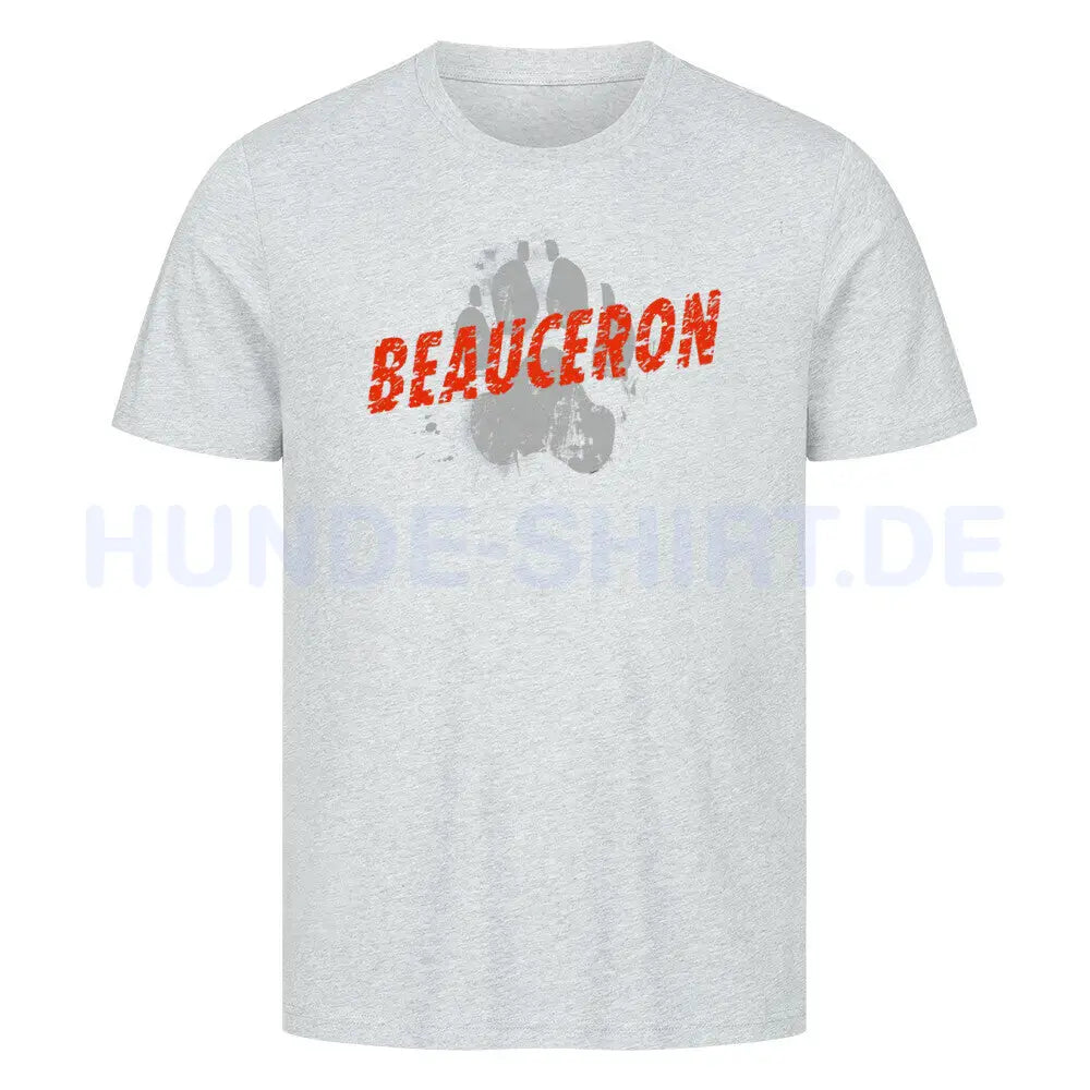 Premium T-Shirt "Beauceron - PAW" Heather Grey – hunde-shirt.de