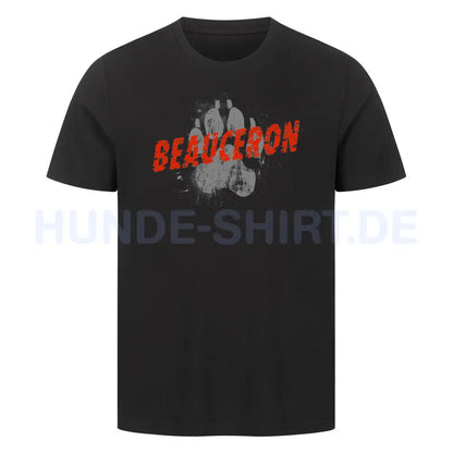 Premium T-Shirt "Beauceron - PAW" Schwarz – hunde-shirt.de