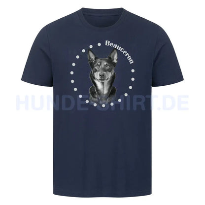 Premium T-Shirt "Beauceron Rounded" French Navy – hunde-shirt.de