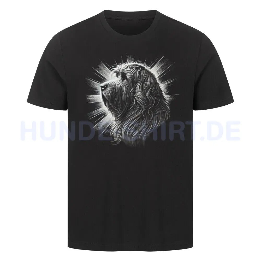 Premium T-Shirt "Bergamasco - Shine" Schwarz – hunde-shirt.de