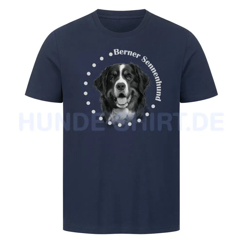 Premium T-Shirt "Berner Sennenhund R" French Navy – hunde-shirt.de