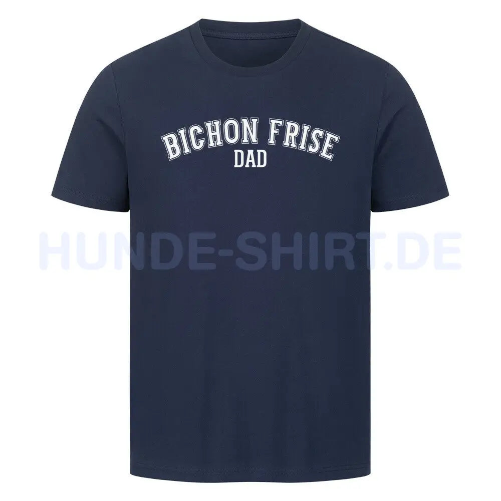 Premium T-Shirt "Bichon - DAD" French Navy – hunde-shirt.de