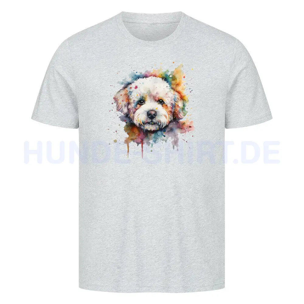 Premium T-Shirt "Bichon Frisé Fun" Heather Grey – hunde-shirt.de