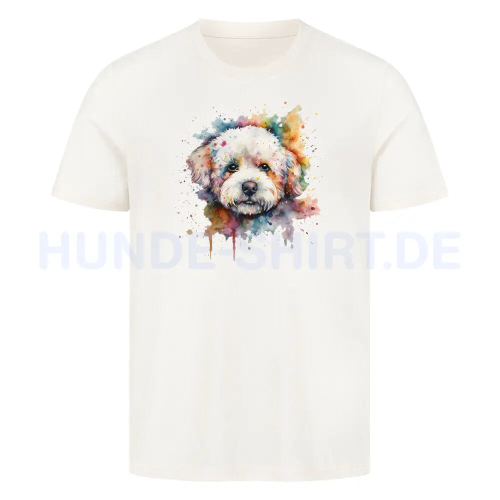 Premium T-Shirt "Bichon Frisé Fun" Natural Raw – hunde-shirt.de