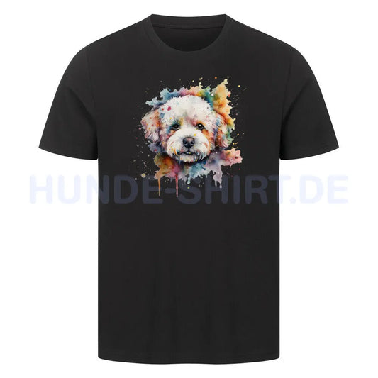 Premium T-Shirt "Bichon Frisé Fun" Schwarz – hunde-shirt.de