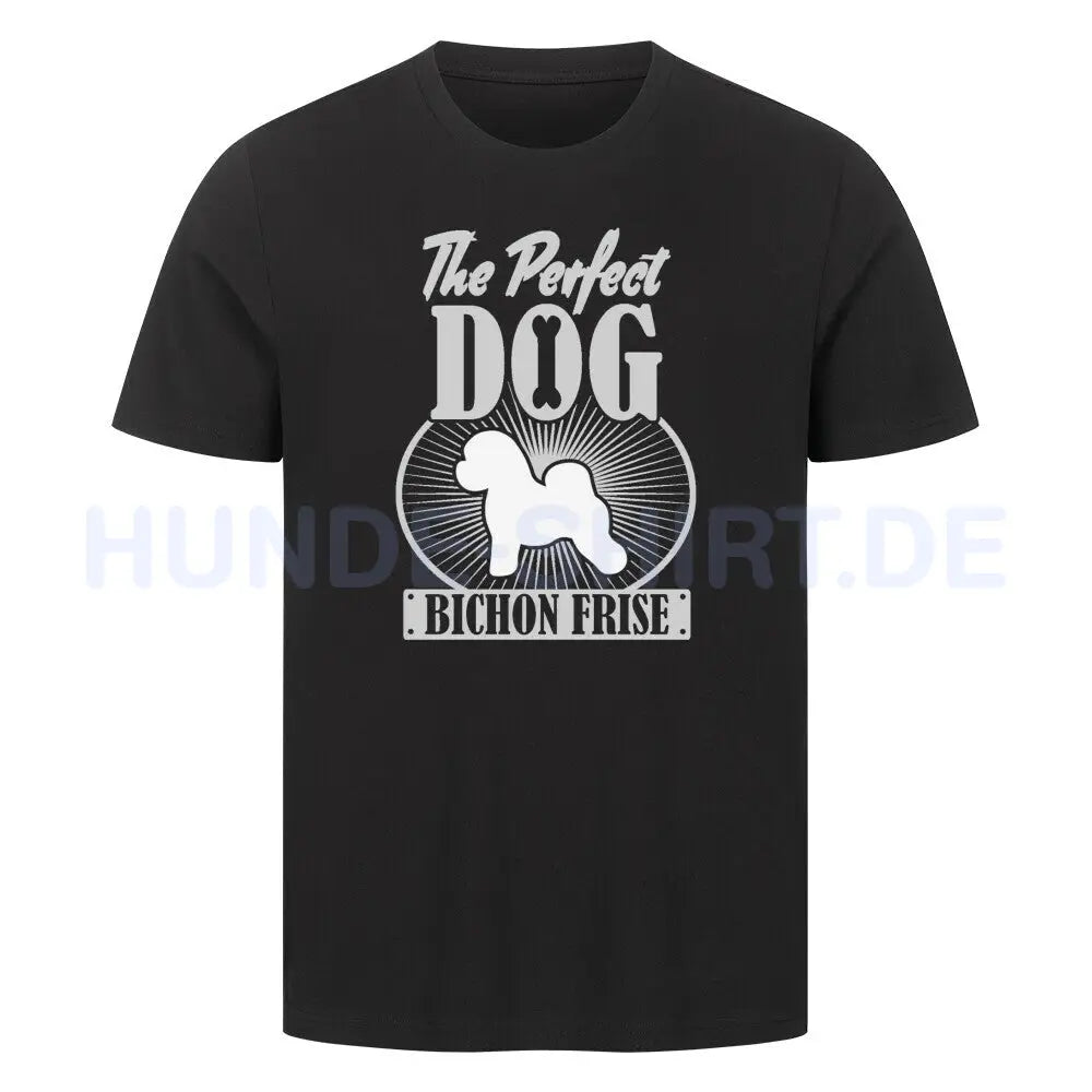 Premium T-Shirt "Bichon Frisé - Perfect" Schwarz – hunde-shirt.de