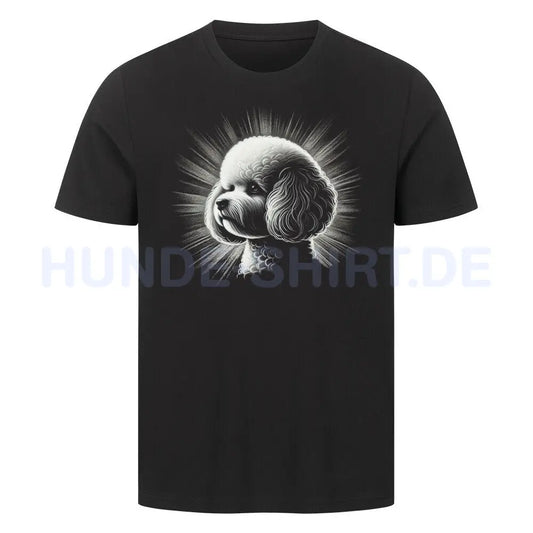 Premium T-Shirt "Bichon Frisé Shine" Schwarz – hunde-shirt.de