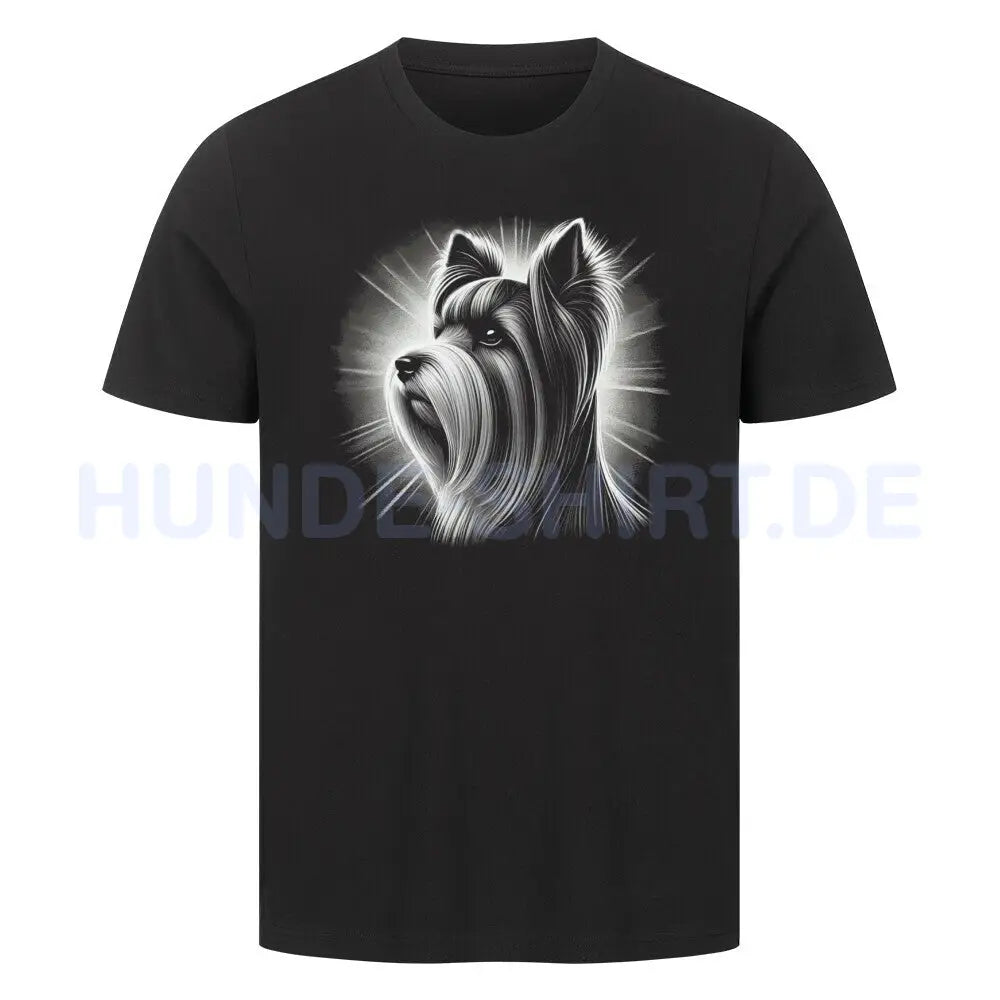 Premium T-Shirt "Biewer Terrier - Bright" Schwarz – hunde-shirt.de