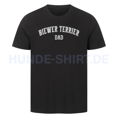 Premium T-Shirt "Biewer Terrier - DAD" Schwarz – hunde-shirt.de