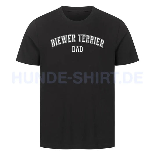 Premium T-Shirt "Biewer Terrier - DAD" Schwarz – hunde-shirt.de