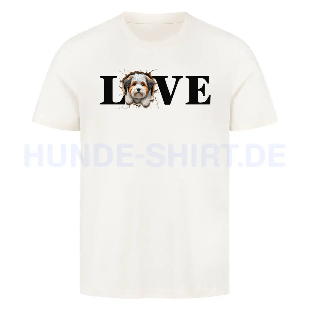 Premium T-Shirt "Biewer Terrier LOVE" Natural Raw – hunde-shirt.de