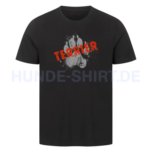 Premium T-Shirt "Biewer Terrier - PAW" Schwarz – hunde-shirt.de