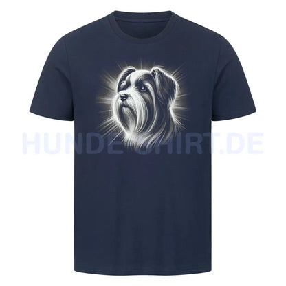 Premium T-Shirt "Biewer Terrier - Shine" French Navy – hunde-shirt.de