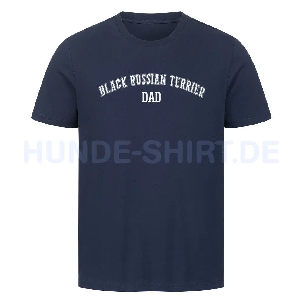 Premium T-Shirt "Black Russian Terrier - DAD" French Navy – hunde-shirt.de