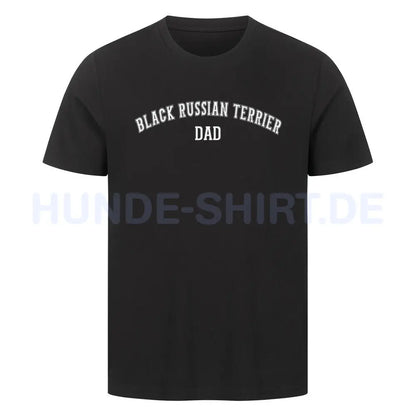 Premium T-Shirt "Black Russian Terrier - DAD" Schwarz – hunde-shirt.de