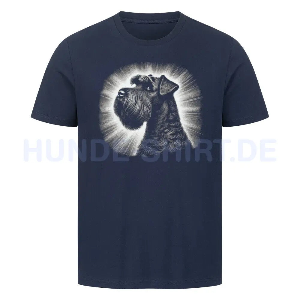 Premium T-Shirt "Black Russian Terrier - Shine" French Navy – hunde-shirt.de