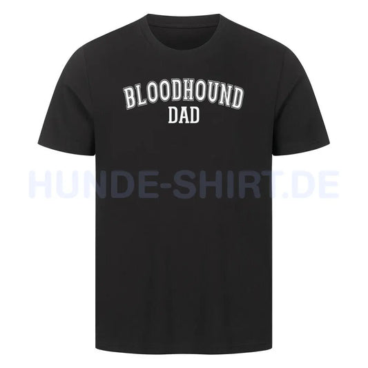 Premium T-Shirt "Bloodhound - DAD" Schwarz – hunde-shirt.de