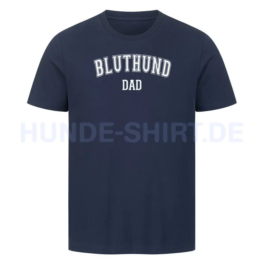 Premium T-Shirt "Bluthund - DAD" French Navy – hunde-shirt.de