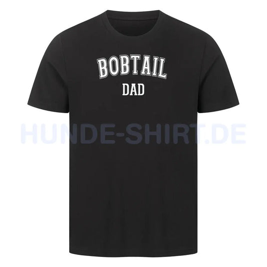 Premium T-Shirt "Bobtail - DAD" Schwarz – hunde-shirt.de