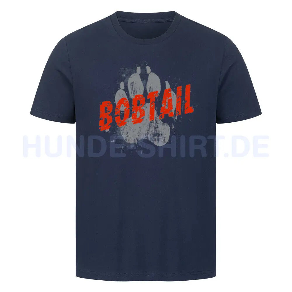 Premium T-Shirt "Bobtail - PAW" French Navy – hunde-shirt.de