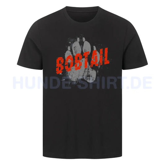 Premium T-Shirt "Bobtail - PAW" Schwarz – hunde-shirt.de