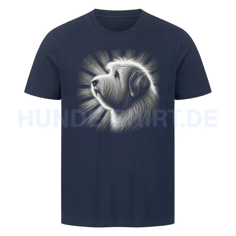 Premium T-Shirt "Bobtail - Shine" French Navy – hunde-shirt.de