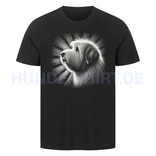 Premium T-Shirt "Bobtail - Shine" Schwarz – hunde-shirt.de