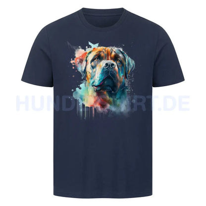 Premium T-Shirt "Boerboel Paint" French Navy – hunde-shirt.de