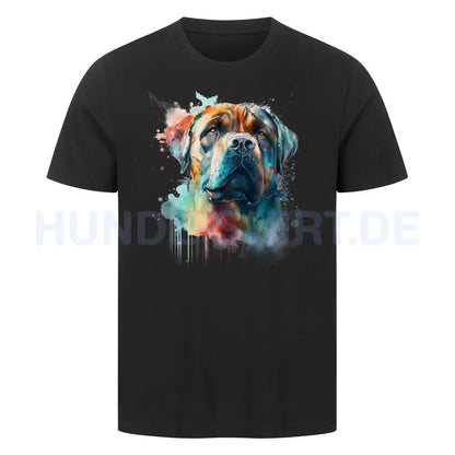 Premium T-Shirt "Boerboel Paint" Schwarz – hunde-shirt.de