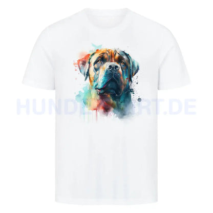 Premium T-Shirt "Boerboel Paint" Weiß – hunde-shirt.de