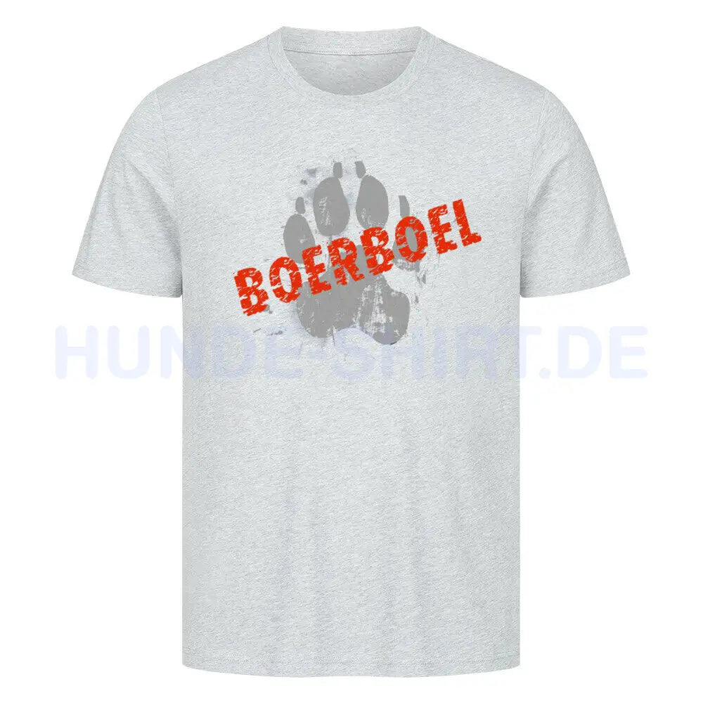 Premium T-Shirt "Boerboel - PAW" Heather Grey – hunde-shirt.de