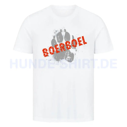 Premium T-Shirt "Boerboel - PAW" Weiß – hunde-shirt.de