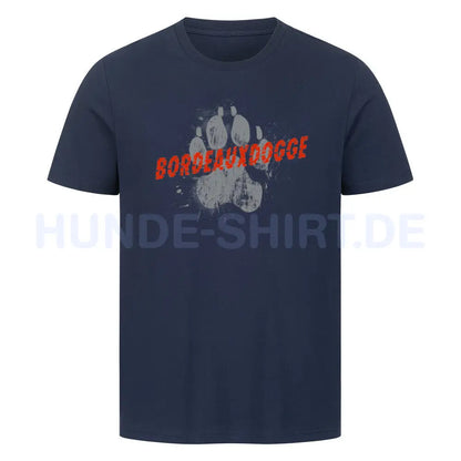 Premium T-Shirt "Bordeauxdogge - PAW" French Navy – hunde-shirt.de