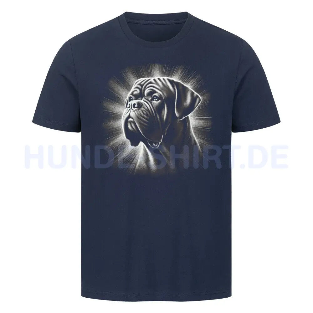 Premium T-Shirt "Bordeauxdogge - Shine" French Navy – hunde-shirt.de