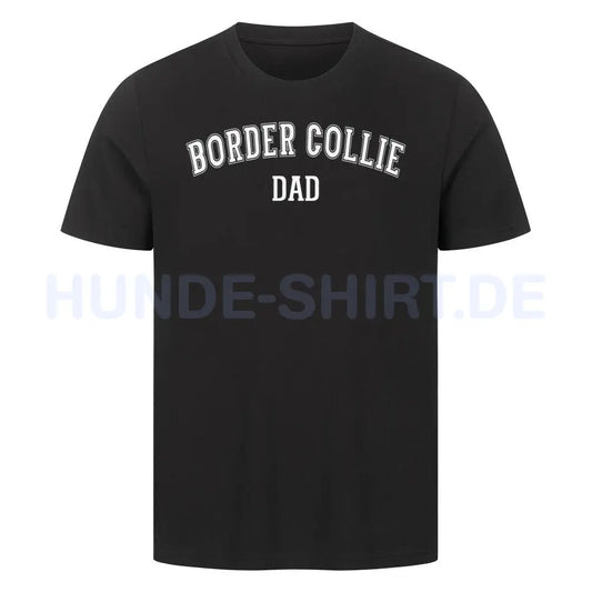 Premium T-Shirt "Border Collie - DAD" Schwarz – hunde-shirt.de