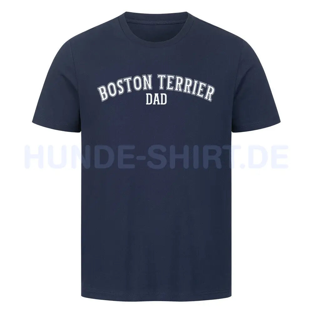 Premium T-Shirt "Boston - DAD" French Navy – hunde-shirt.de