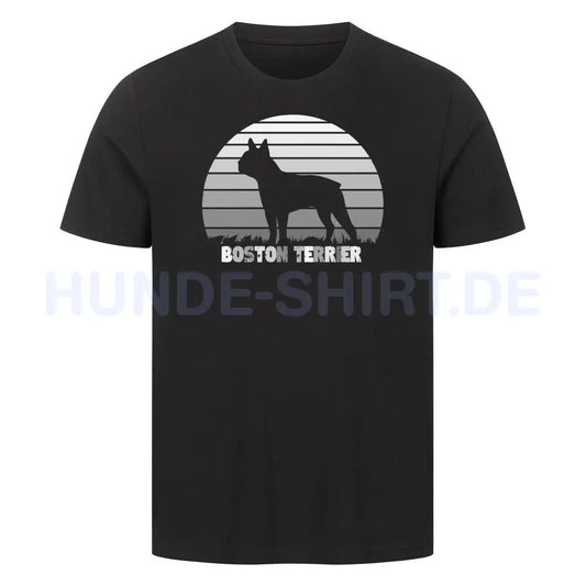 Premium T-Shirt "Boston Terrier" Schwarz – hunde-shirt.de