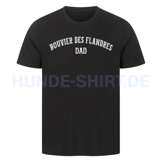 Premium T-Shirt "Bouvier - DAD" Schwarz – hunde-shirt.de