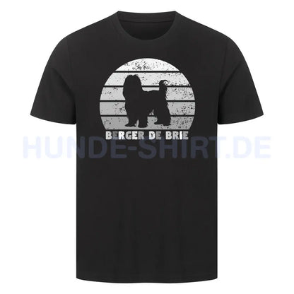 Premium T-Shirt "Briard S" Schwarz – hunde-shirt.de