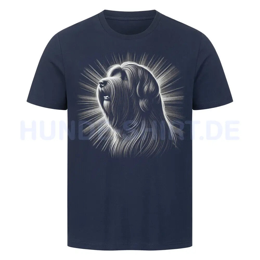 Premium T-Shirt "Briard - Shine" French Navy – hunde-shirt.de