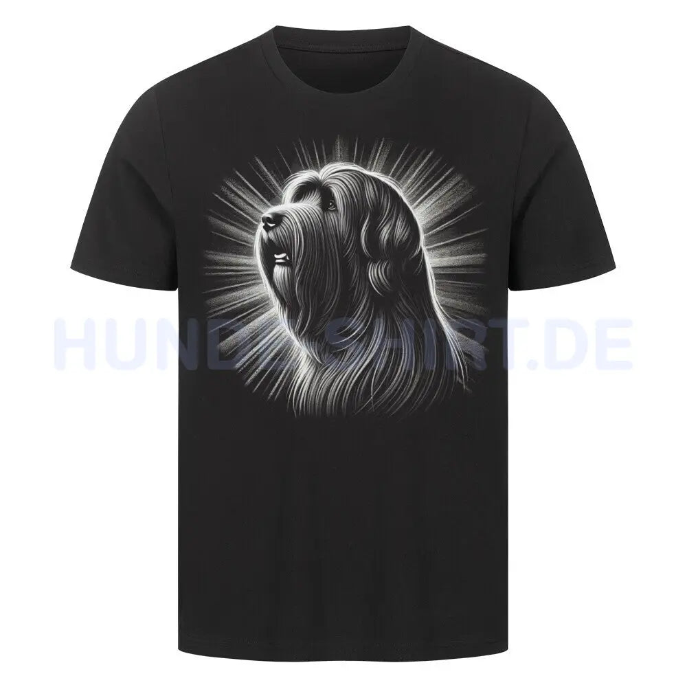 Premium T-Shirt "Briard - Shine" Schwarz – hunde-shirt.de