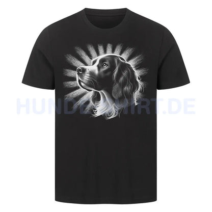 Premium T-Shirt "Brittany Spaniel - Shine" Schwarz – hunde-shirt.de