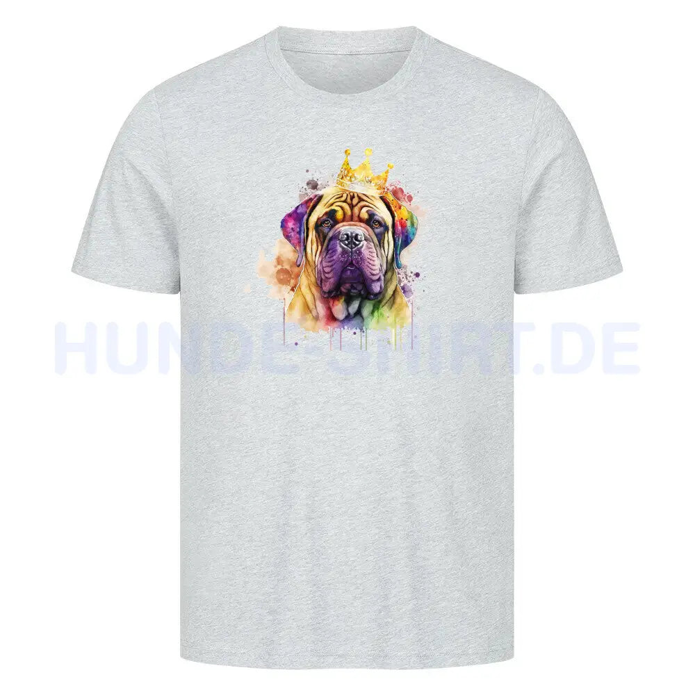 Premium T-Shirt "Bullmastiff - King" Heather Grey – hunde-shirt.de