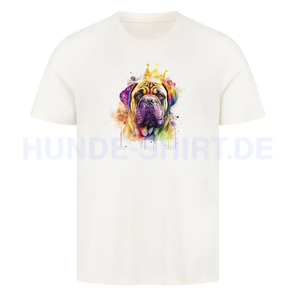 Premium T-Shirt "Bullmastiff - King" Natural Raw – hunde-shirt.de