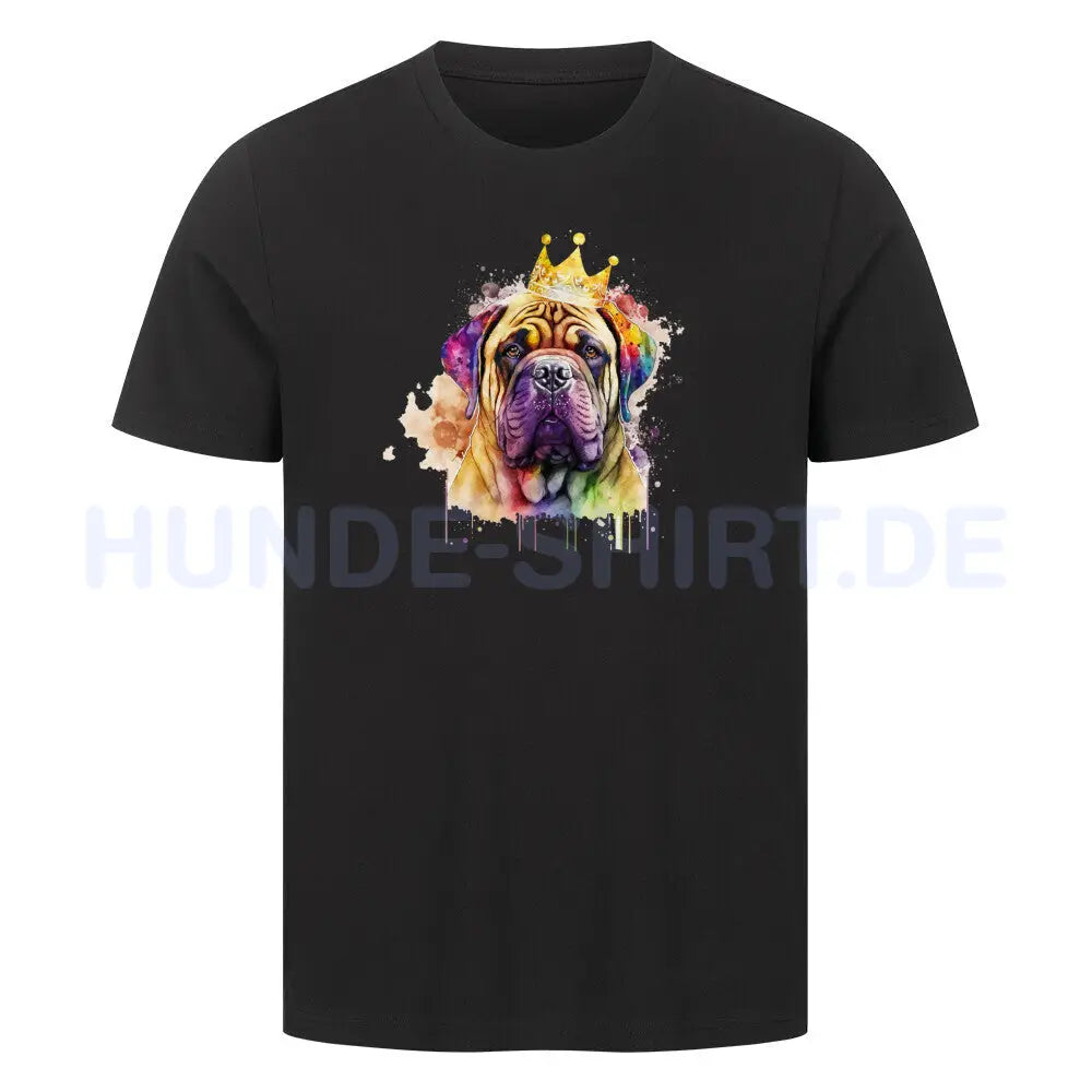 Premium T-Shirt "Bullmastiff - King" Schwarz – hunde-shirt.de