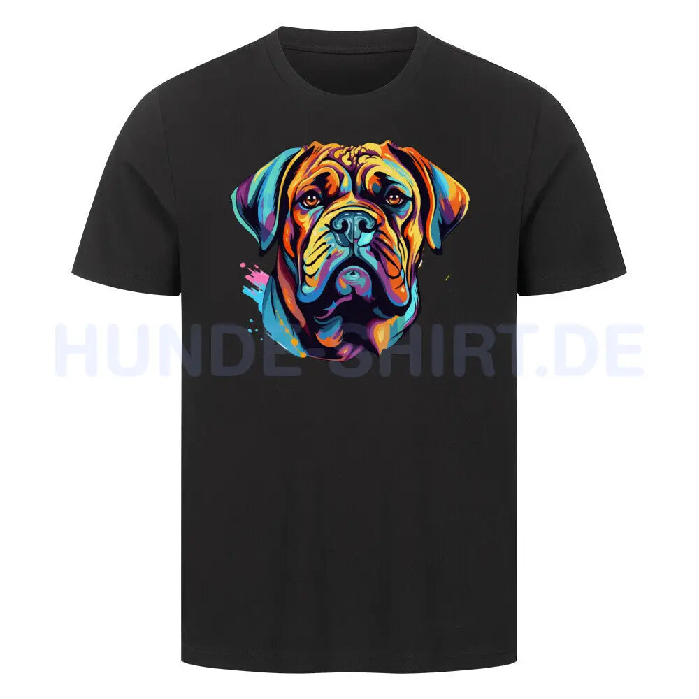 Premium T-Shirt "Bullmastiff - Paint" Schwarz – hunde-shirt.de