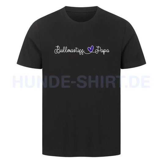 Premium T-Shirt "Bullmastiff - Papa" Schwarz – hunde-shirt.de