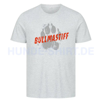 Premium T-Shirt "Bullmastiff - PAW II" Heather Grey – hunde-shirt.de