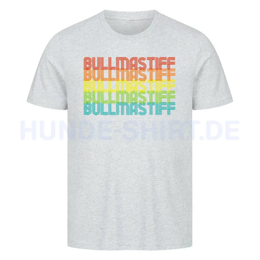 Premium T-Shirt "Bullmastiff - RETRO" Heather Grey – hunde-shirt.de