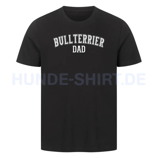 Premium T-Shirt "Bullterrier - DAD" Schwarz – hunde-shirt.de